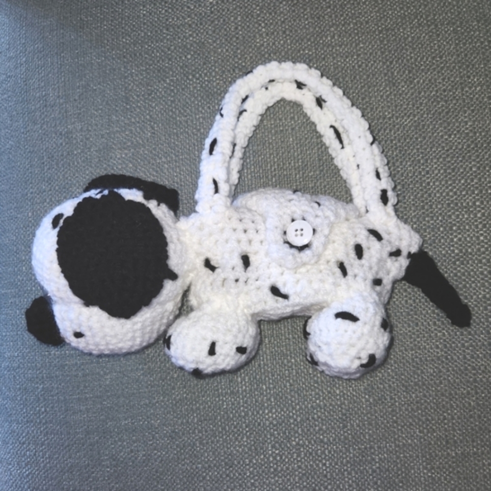 Dalmation Puppy New Toy Hand Crocheted - Picture 1 of 8